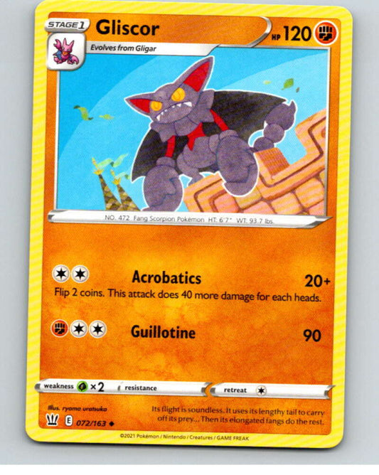2021 Pokemon S&S Battle Styles #72 Gliscor U V84719 Image 1