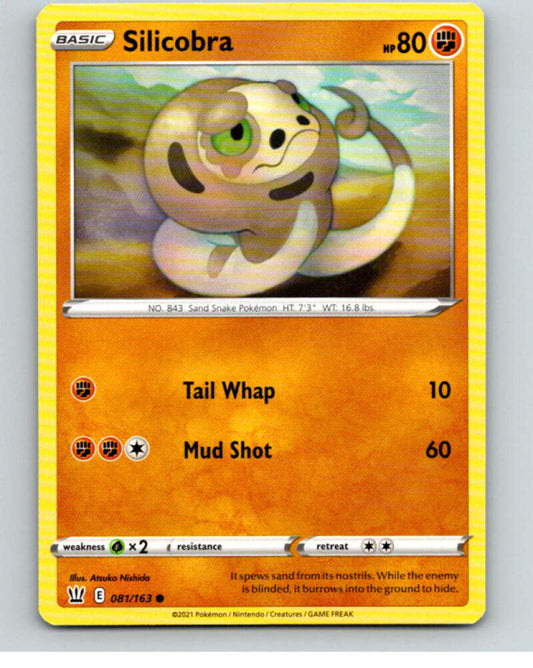 2021 Pokemon S&S Battle Styles #81 Silicobra C V84743 Image 1
