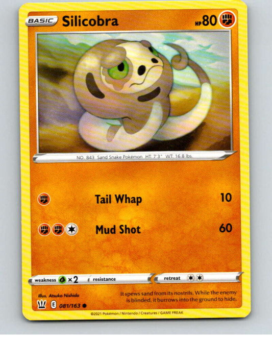 2021 Pokemon S&S Battle Styles #81 Silicobra C V84744 Image 1