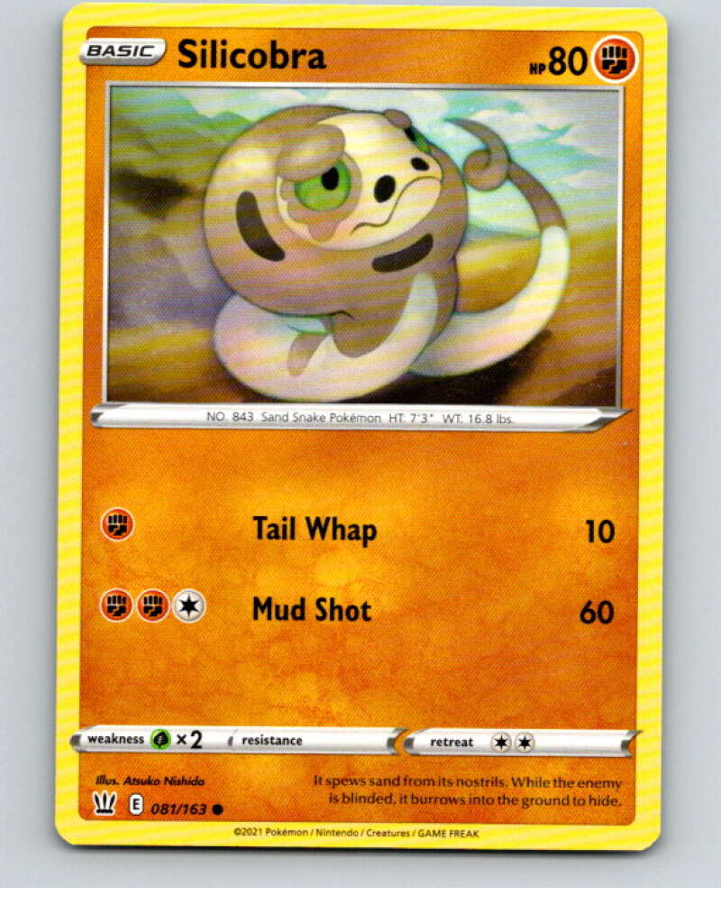 2021 Pokemon S&S Battle Styles #81 Silicobra C V84746 Image 1