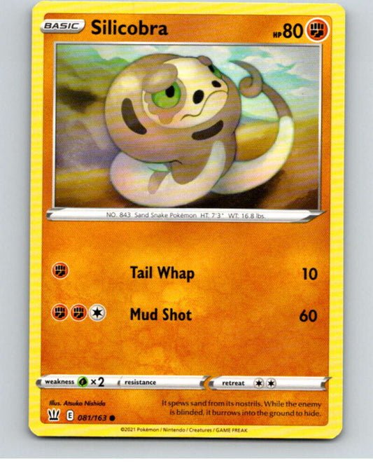2021 Pokemon S&S Battle Styles #81 Silicobra C V84747 Image 1