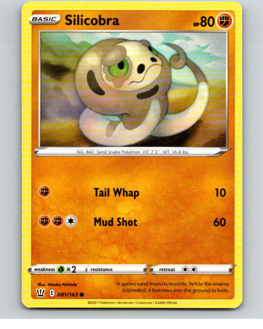 2021 Pokemon S&S Battle Styles #81 Silicobra C V84748 Image 1
