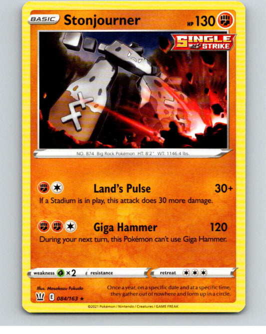 2021 Pokemon S&S Battle Styles #84 Stonjourner R V84751 Image 1