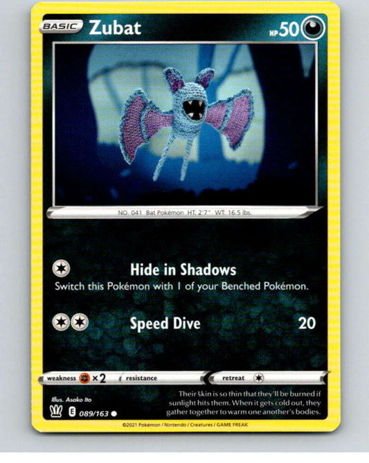 2021 Pokemon S&S Battle Styles #89 Zubat C V84754 Image 1