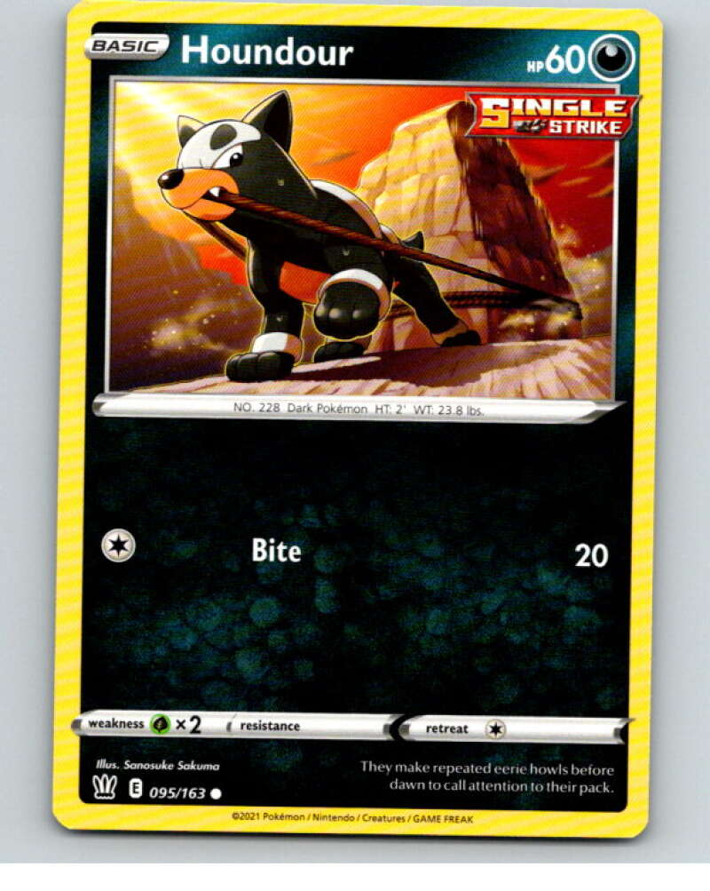 2021 Pokemon S&S Battle Styles #95 Houndour C V84770 Image 1