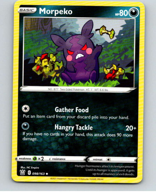 2021 Pokemon S&S Battle Styles #98 Morpeko U V84773 Image 1