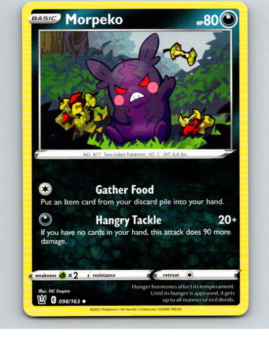 2021 Pokemon S&S Battle Styles #98 Morpeko U V84774 Image 1