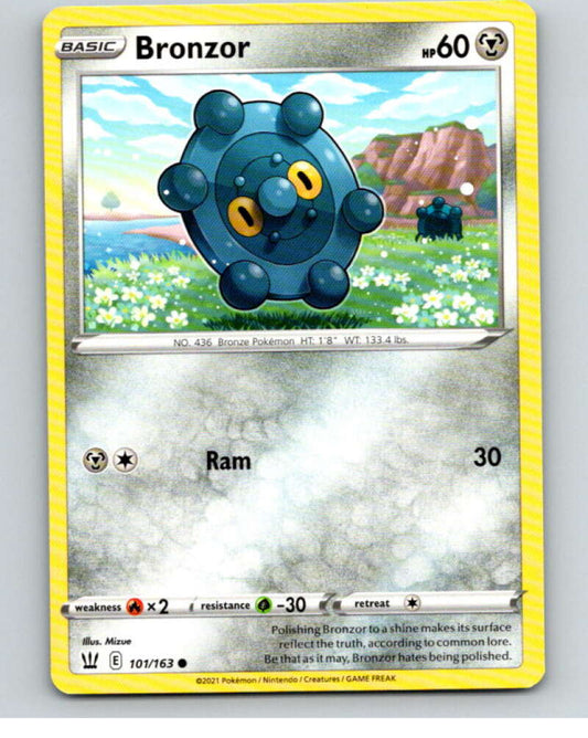 2021 Pokemon S&S Battle Styles #101 Bronzor C V84781 Image 1