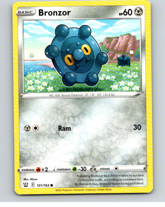 2021 Pokemon S&S Battle Styles #101 Bronzor C V84782 Image 1