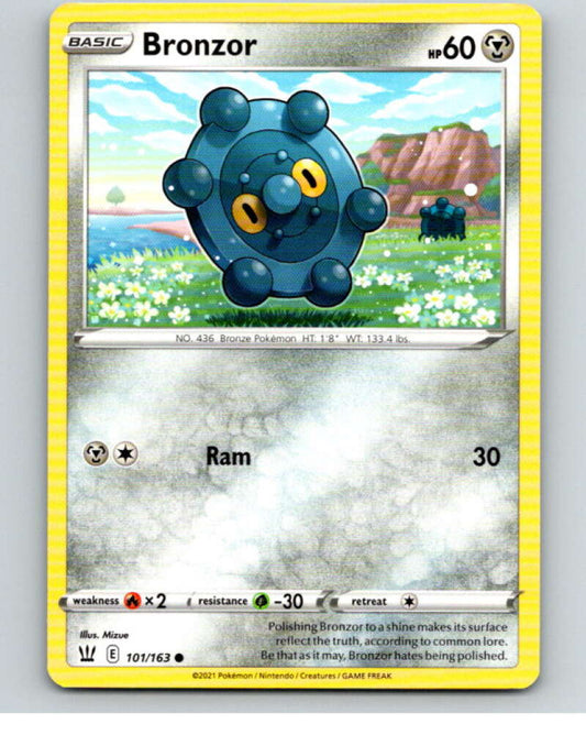 2021 Pokemon S&S Battle Styles #101 Bronzor C V84785 Image 1