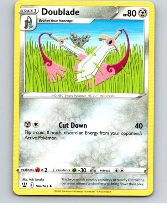 2021 Pokemon S&S Battle Styles #106 Doublade U V84797 Image 1
