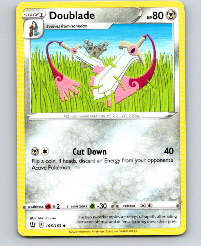 2021 Pokemon S&S Battle Styles #106 Doublade U V84798 Image 1