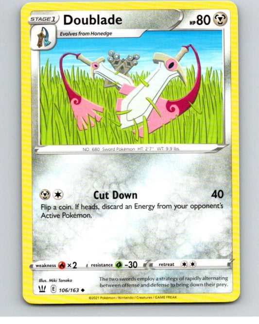 2021 Pokemon S&S Battle Styles #106 Doublade U V84798 Image 1