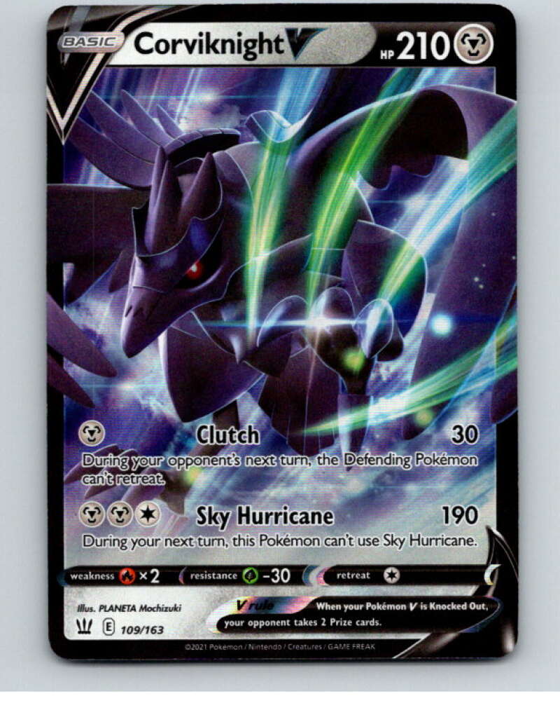 2021 Pokemon S&S Battle Styles #109 Corviknight V URR V84801 Image 1