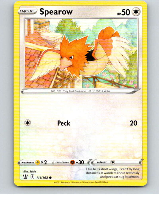 2021 Pokemon S&S Battle Styles #111 Spearow C V84804 Image 1