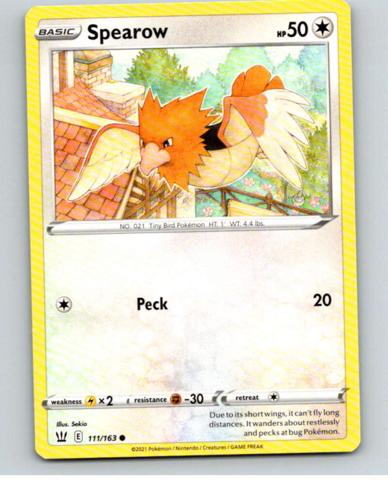 2021 Pokemon S&S Battle Styles #111 Spearow C V84805 Image 1