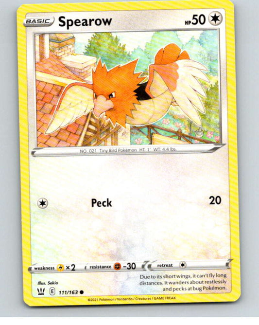 2021 Pokemon S&S Battle Styles #111 Spearow C V84805 Image 1