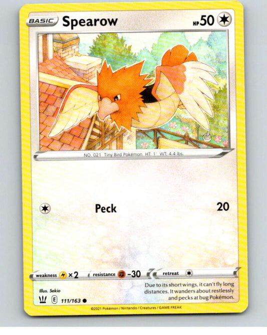 2021 Pokemon S&S Battle Styles #111 Spearow C V84806 Image 1