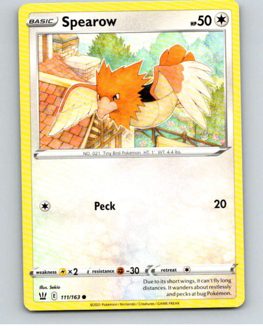 2021 Pokemon S&S Battle Styles #111 Spearow C V84807 Image 1