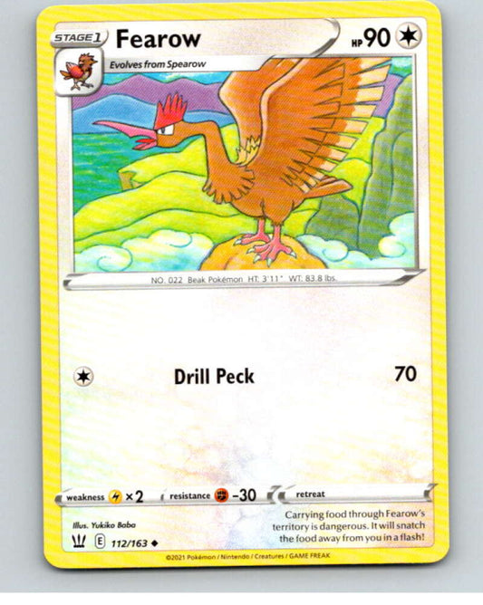 2021 Pokemon S&S Battle Styles #112 Fearow U V84808 Image 1