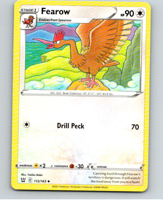 2021 Pokemon S&S Battle Styles #112 Fearow U V84809 Image 1