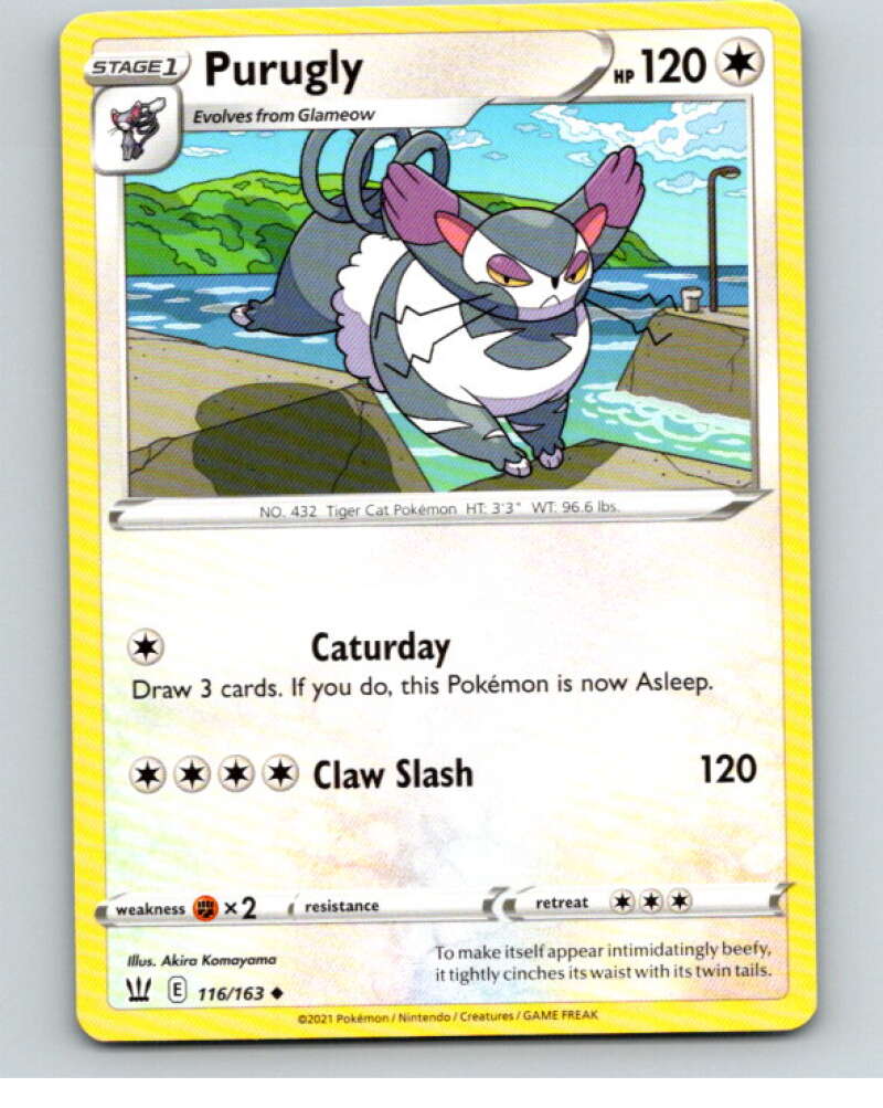2021 Pokemon S&S Battle Styles #116 Purugly U V84821 Image 1