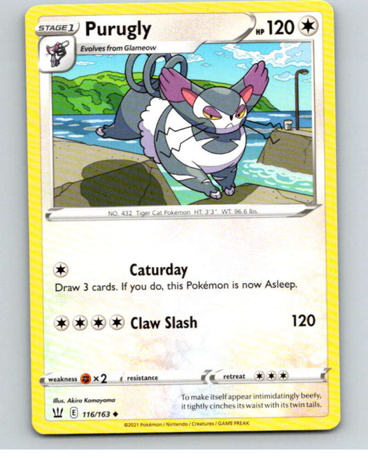 2021 Pokemon S&S Battle Styles #116 Purugly U V84821 Image 1