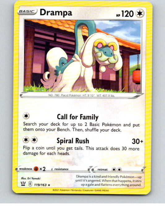 2021 Pokemon S&S Battle Styles #119 Drampa R V84825 Image 1