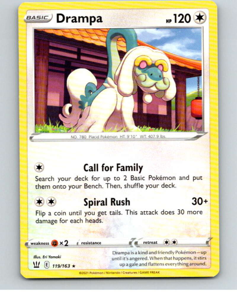 2021 Pokemon S&S Battle Styles #119 Drampa R V84826 – Hockey Card World Inc