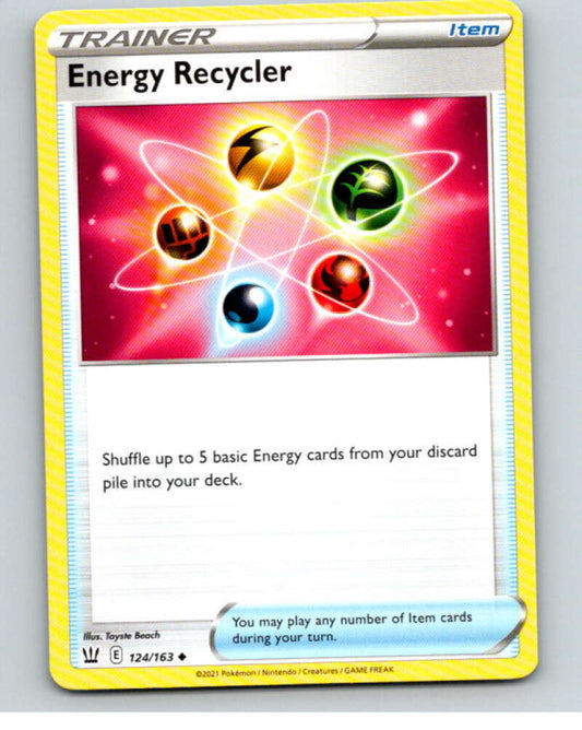 2021 Pokemon S&S Battle Styles #124 Energy Recycler U V84837 Image 1
