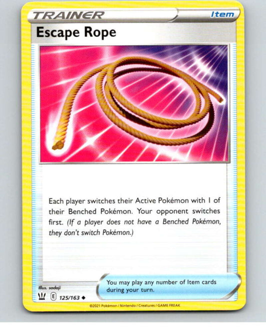 2021 Pokemon S&S Battle Styles #125 Escape Rope U V84839 Image 1