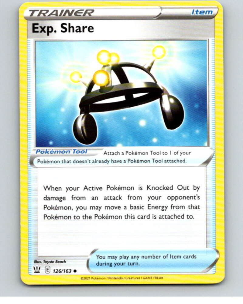 2021 Pokemon S&S Battle Styles #126 Exp. Share U V84840 Image 1