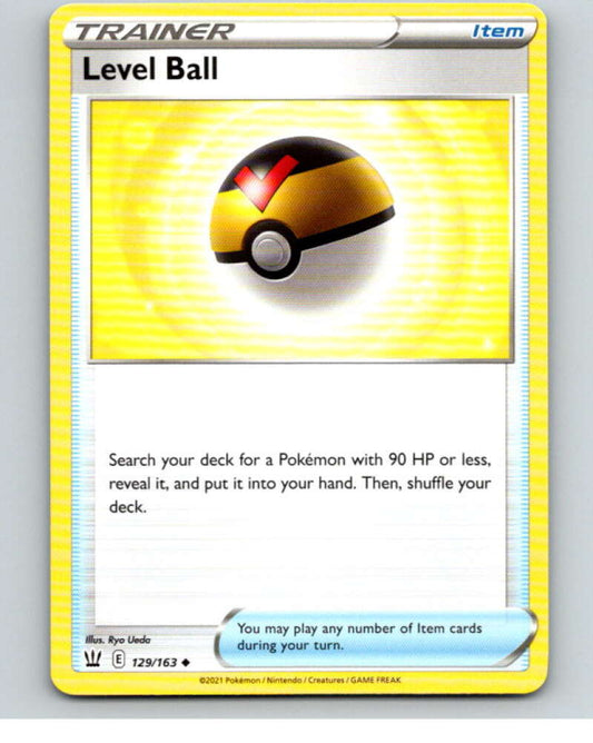 2021 Pokemon S&S Battle Styles #129 Level Ball U V84846 Image 1
