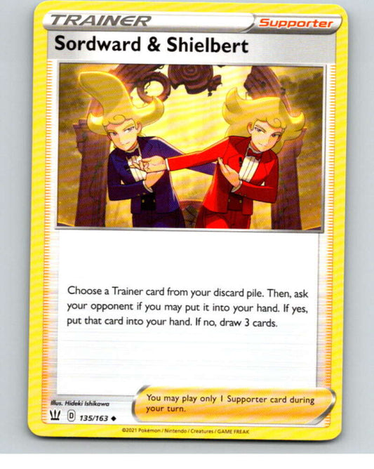2021 Pokemon S&S Battle Styles #135 Sordward and Shielbert U V84857 Image 1