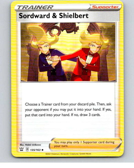 2021 Pokemon S&S Battle Styles #135 Sordward and Shielbert U V84858 Image 1