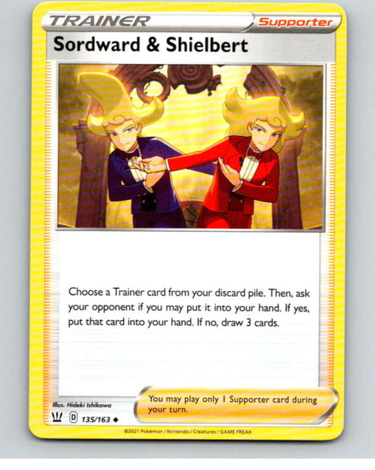 2021 Pokemon S&S Battle Styles #135 Sordward and Shielbert U V84859 Image 1