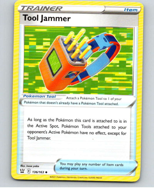 2021 Pokemon S&S Battle Styles #136 Tool Jammer U V84860 Image 1