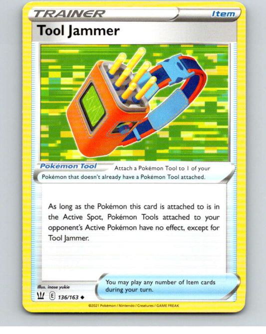 2021 Pokemon S&S Battle Styles #136 Tool Jammer U V84861 Image 1