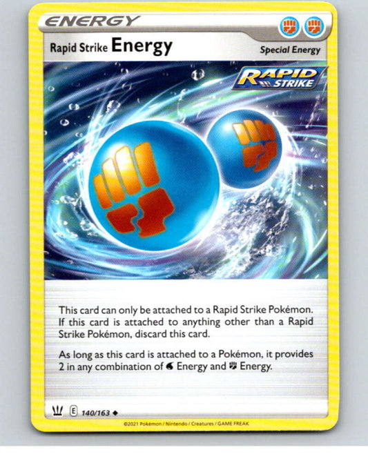 2021 Pokemon S&S Battle Styles #140 Rapid Strike Energy U V84868 Image 1