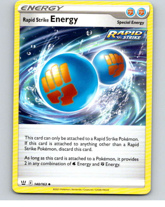 2021 Pokemon S&S Battle Styles #140 Rapid Strike Energy U V84869 Image 1