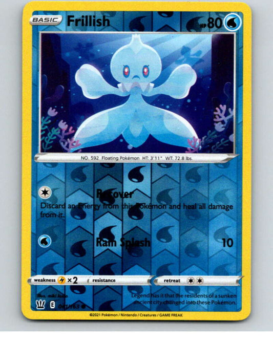2021 Pokemon S&S Battle Styles Reverse Foil #41 Frillish C V84917 Image 1