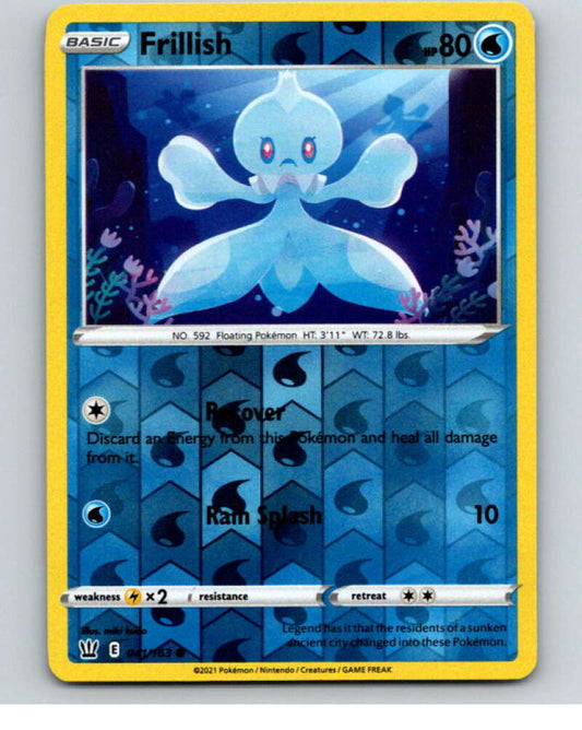 2021 Pokemon S&S Battle Styles Reverse Foil #41 Frillish C V84918 Image 1