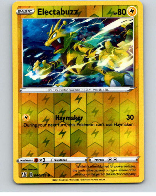 2021 Pokemon S&S Battle Styles Reverse Foil #44 Electabuzz C V84919 Image 1