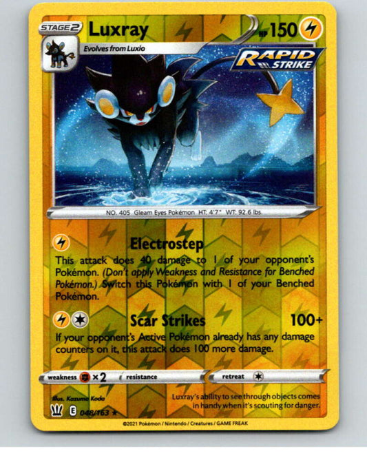 2021 Pokemon S&S Battle Styles Reverse Foil #48 Luxray HOLO R V84920 Image 1