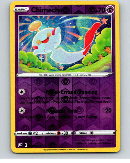2021 Pokemon S&S Battle Styles Reverse Foil #59 Chimecho C V84921 Image 1