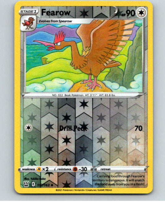 2021 Pokemon S&S Battle Styles Reverse Foil #112 Fearow U V84936 Image 1