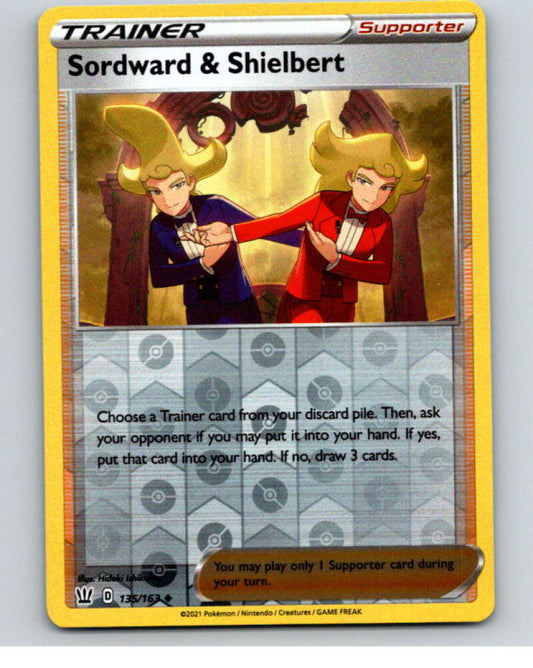 2021 Pokemon S&S Battle Styles Reverse Foil #135 Sordward Shielbert U V84941 Image 1