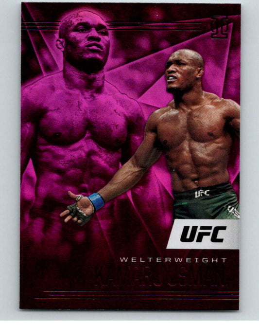 2021 Panini MMA Chronicles  Illusions Pink #162 Kamaru Usman MMA  V84979 Image 1