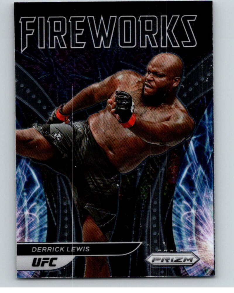2022 Panini MMA Prizm Fireworks #2 Derrick Lewis    V85145 Image 1