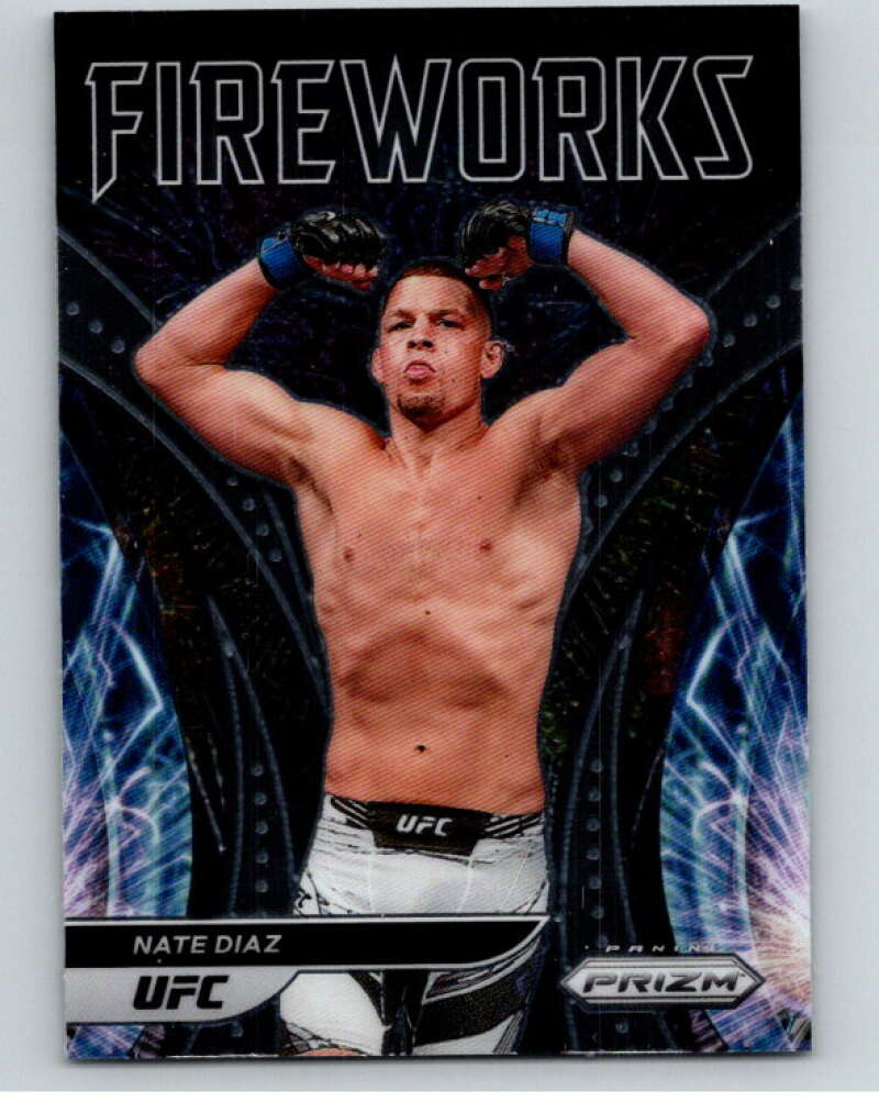 2022 Panini MMA Prizm Fireworks #25 Nate Diaz    V85152 Image 1